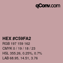 Color code: HEX #C59FA2 | qconv.com