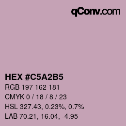 Color code: HEX #C5A2B5 | qconv.com