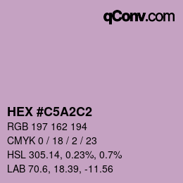 Color code: HEX #C5A2C2 | qconv.com