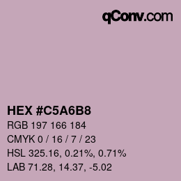 Color code: HEX #C5A6B8 | qconv.com