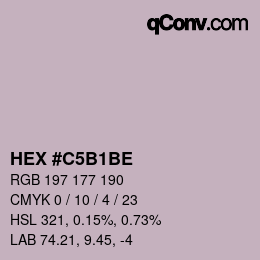 Color code: HEX #C5B1BE | qconv.com