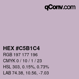 Color code: HEX #C5B1C4 | qconv.com