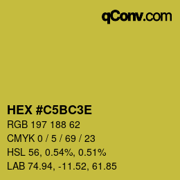 Color code: HEX #C5BC3E | qconv.com