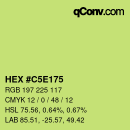 Color code: HEX #C5E175 | qconv.com
