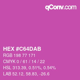Color code: HEX #C64DAB | qconv.com