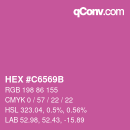 Color code: HEX #C6569B | qconv.com