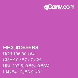 Color code: HEX #C656B8 | qconv.com