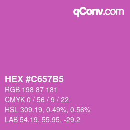 Color code: HEX #C657B5 | qconv.com