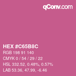 Color code: HEX #C65B8C | qconv.com