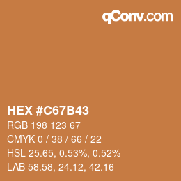 Color code: HEX #C67B43 | qconv.com