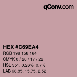Color code: HEX #C69EA4 | qconv.com