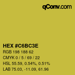 Color code: HEX #C6BC3E | qconv.com