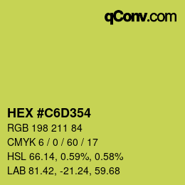 Color code: HEX #C6D354 | qconv.com