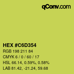 Color code: HEX #C6D354 | qconv.com