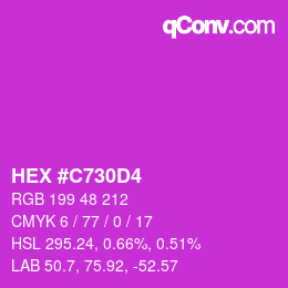 Color code: HEX #C730D4 | qconv.com