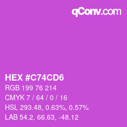 Color code: HEX #C74CD6 | qconv.com