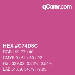 Color code: HEX #C74D8C | qconv.com