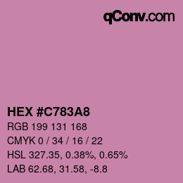 Color code: HEX #C783A8 | qconv.com