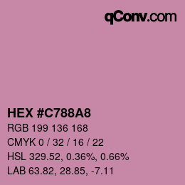 Color code: HEX #C788A8 | qconv.com