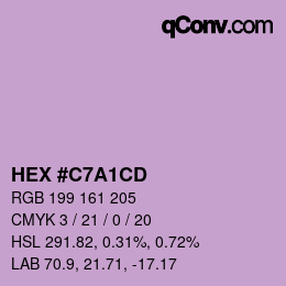 Color code: HEX #C7A1CD | qconv.com