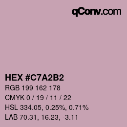 Color code: HEX #C7A2B2 | qconv.com