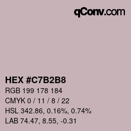 Color code: HEX #C7B2B8 | qconv.com