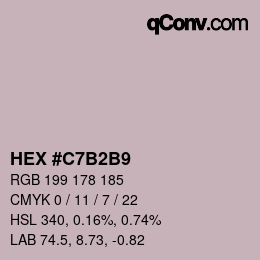 Color code: HEX #C7B2B9 | qconv.com