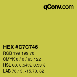 Color code: HEX #C7C746 | qconv.com