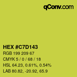 Color code: HEX #C7D143 | qconv.com