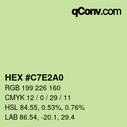 Color code: HEX #C7E2A0 | qconv.com