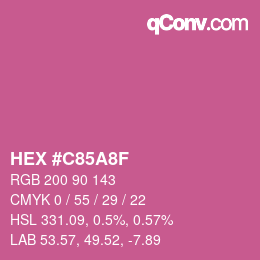 Color code: HEX #C85A8F | qconv.com