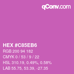 Color code: HEX #C85EB6 | qconv.com