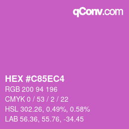 Color code: HEX #C85EC4 | qconv.com