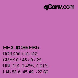 Color code: HEX #C86EB6 | qconv.com