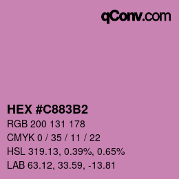 Color code: HEX #C883B2 | qconv.com
