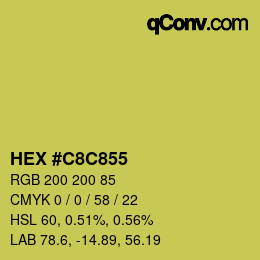 Color code: HEX #C8C855 | qconv.com