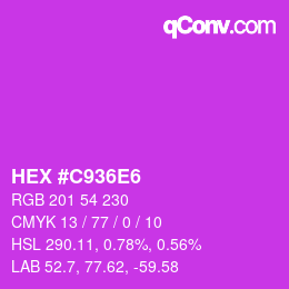 Color code: HEX #C936E6 | qconv.com