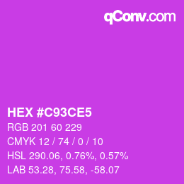 Color code: HEX #C93CE5 | qconv.com