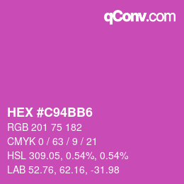 Color code: HEX #C94BB6 | qconv.com