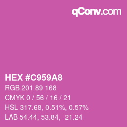Color code: HEX #C959A8 | qconv.com
