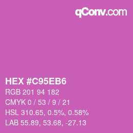 Color code: HEX #C95EB6 | qconv.com