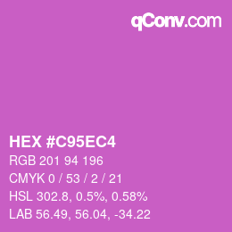 Color code: HEX #C95EC4 | qconv.com