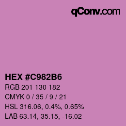 Color code: HEX #C982B6 | qconv.com