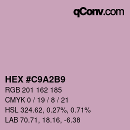 Color code: HEX #C9A2B9 | qconv.com