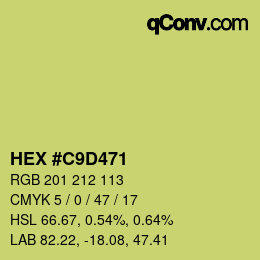 Color code: HEX #C9D471 | qconv.com