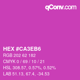 Color code: HEX #CA3EB6 | qconv.com