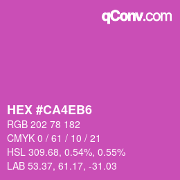 Color code: HEX #CA4EB6 | qconv.com
