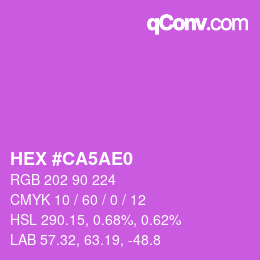 Color code: HEX #CA5AE0 | qconv.com