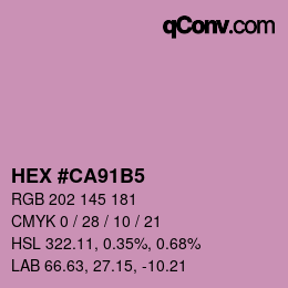 Color code: HEX #CA91B5 | qconv.com