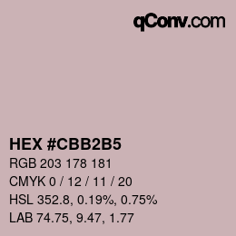 Color code: HEX #CBB2B5 | qconv.com